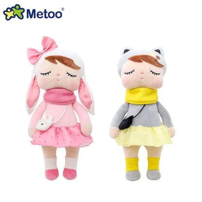 Metoo Forest Animals Plush & Stuffed Dolls Unicorn Angela Doll Rabbit Plush Toy Cute Fox Kids Soft Companion Boneca Decor Toys