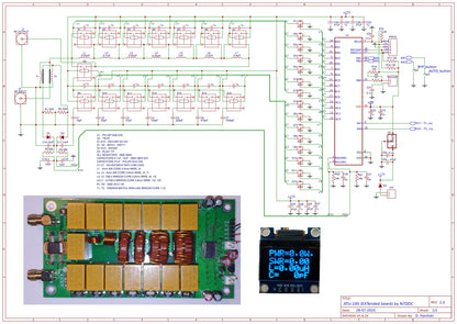 Hisonauto ATU-100 ATU100  Automatic Antenna Tuner 7x7 ATU-100mini by N7DDC assembled machine ready for use