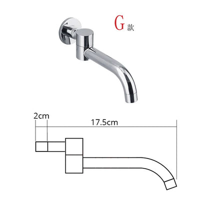 BECOLA Wall Mounted Faucet Spout Square and Round Brass Chrome/Black Spouts Waterfall Shower Faucet Accessories