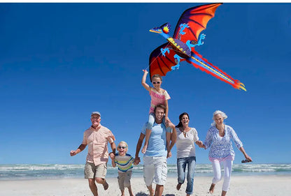 New High Quality Classical Dragon Kite 140cm x 120cm Single Line With Tail With Handle and String  Good Flying Kites From Hengda