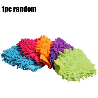 Car Wash Towels Microfiber chenille Car Cleaning Towel mitt glove Soft Drying Cloth Hemming Wash Towel Water Suction Clearner