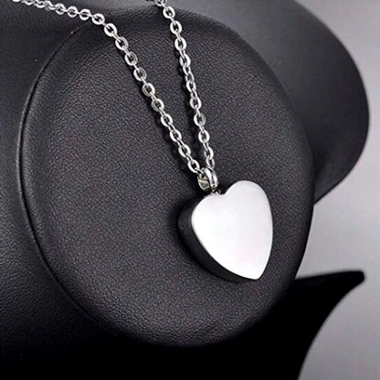 Heart-shaped dandelion pendant necklace ladies necklace ashes urn souvenir cremation jewelry-life is a balance of holding