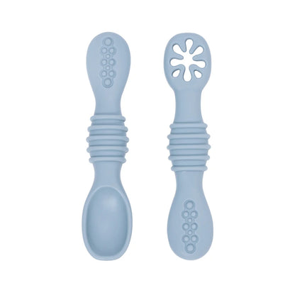 Baby Spoon Fork Set Food Grade Silicone Sticky Spoon Children Cutlery Training Spoon Feeding Tableware Soft Kitchen Accessories
