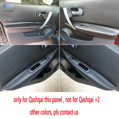 For Nissan Qashqai J10 2008 2009 2010 2011 2012 2013 2014 2015 Door Handle Panel / Center Armrest Box Microfiber Leather Cover