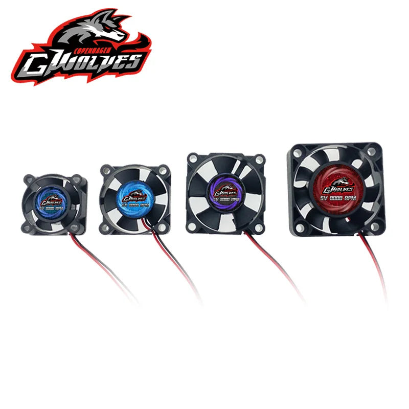 RC fan 25/30/35/40/50mm 8000RPM 5V-7V DC High wind cool Motor ESC fan heat sink 30/60/120/150A ESC 36/42mm motor futaba plug