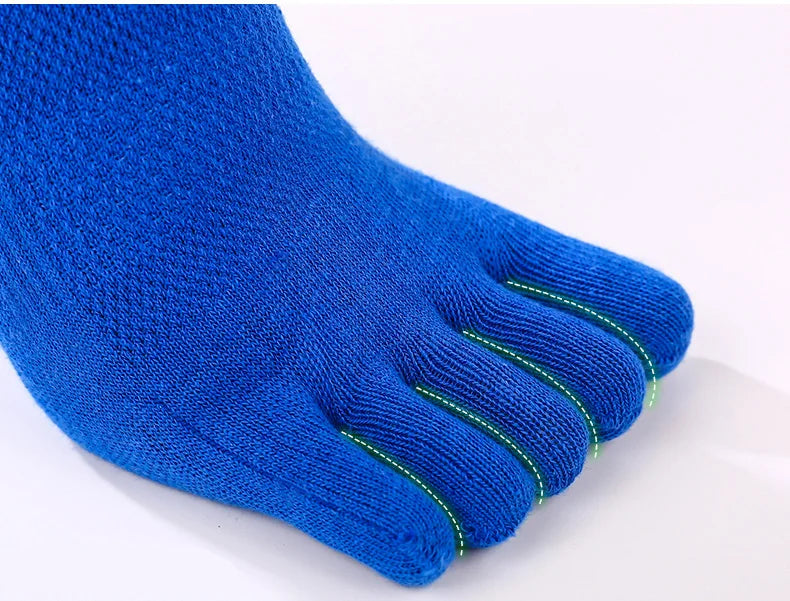 5Pairs / lot Summer Men Socks Cotton Five-finger Male short Socks High Quality