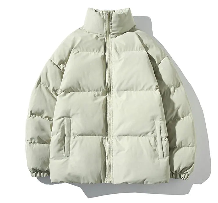 Winter Jacket Men Parkas Thicken Warm Coat Mens Stand Collar Solid Color Casual Parka Women Fashion New Streetwear 5XL