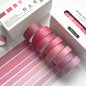 JIANWU 8pcs/set Retro Solid Color Basic Decoration Washi Tape Set DIY Scrapbook Cute Sticker Kawaii Masking Tape School Supplies