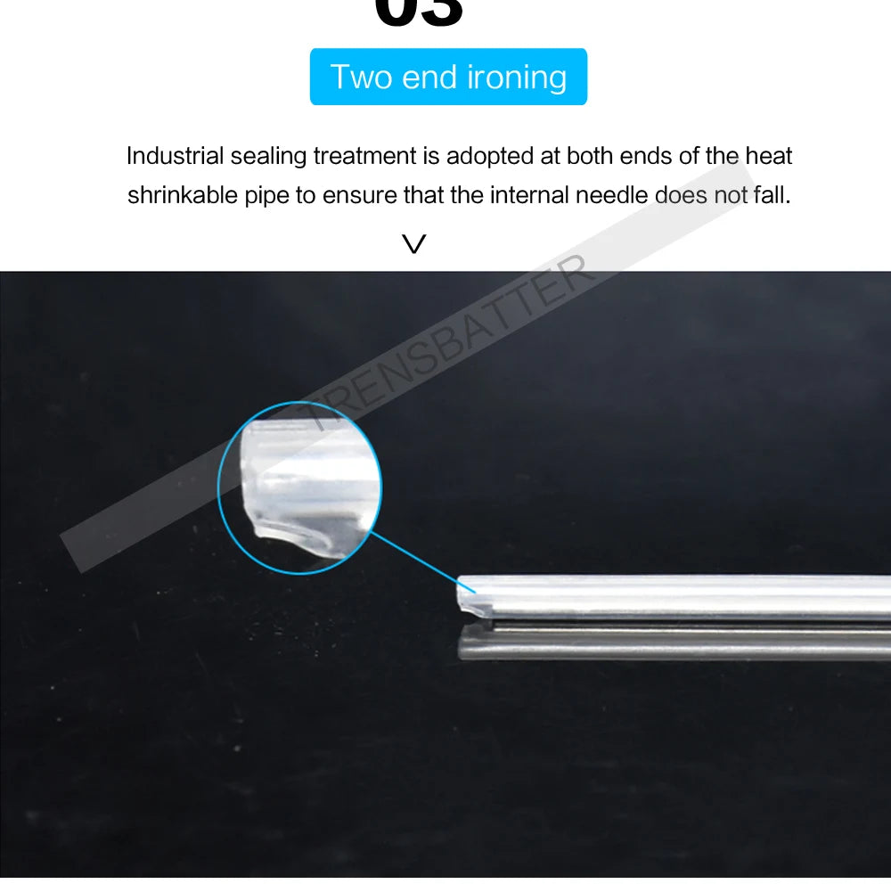 500/1000pcs 40mm 45m 60mm Fiber Optic Fusion Protection Splice Sleeves Heat Shrink Tube Fiber Optic Hot Melt Tube optic smouve
