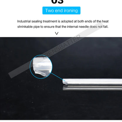 500/1000pcs 40mm 45m 60mm Fiber Optic Fusion Protection Splice Sleeves Heat Shrink Tube Fiber Optic Hot Melt Tube optic smouve