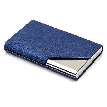 Luxury Wallet PU Leather Business ID Credit Card Holder For Women Men Fashion Brand Metal Aluminum Card Case