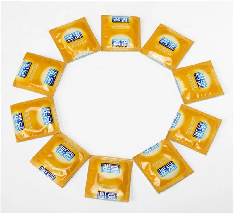 PERSONAGE 60PCS Condoms Ultra Thin Particle Spike Condom Spike Intimate Lubricated Adult Sex Product Contraception for Men