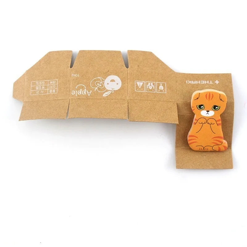 Pretty Kawaii Kitty Sticky Notes Sticker Cute Kitten Notepad Memo Pad Post Office School Stationery Supply Cat Funny Gift Dog