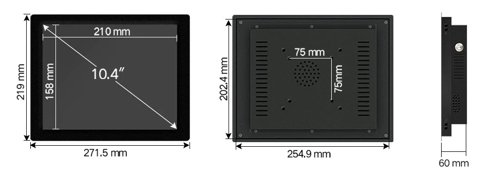 10" 12" 15 Inch Industrial Computer All In One PC Mini Tablet PC Panel With Resistive Touch Screen Intel Core i3 for Win10 PRO
