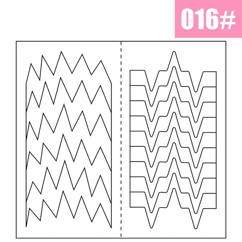 2pcs French Manicure Nail Wraps Stickers, Nail Art Form Fringe Tip Guides for DIY Nail Decoration