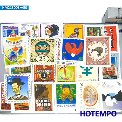 50pcs Mix National City Cultural Symbol Stamp Art Stickers for Kids Toys Phone Laptop Guitar Luggage Skateboard Bike Car Sticker