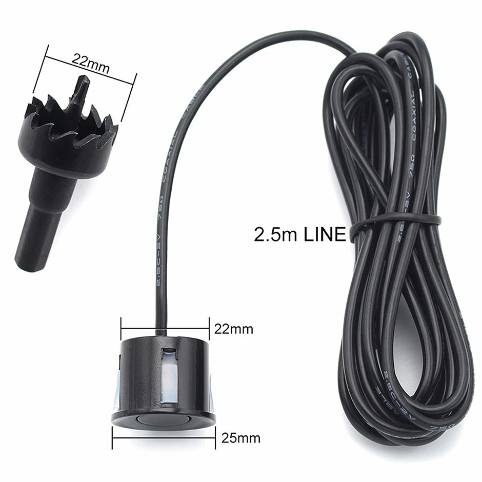 CVBS GreenYi Dual Core CPU Car Video Parking Sensor Reverse Backup Radar Assistance, Auto Parking Monitor Digital Display