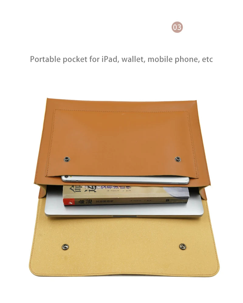 Laptop Bag 13.3 14 15.6 Inch Waterproof Notebook Case Sleeve For Macbook Air Pro Computer Shoulder Handbag Women Men Briefcase