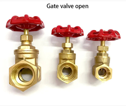 1/2" 3/4" 1" 1-1/4" 1-1/2" 2" inch Brass Gate Valves Water Valve Switch Valve Female Thread Gate Valve