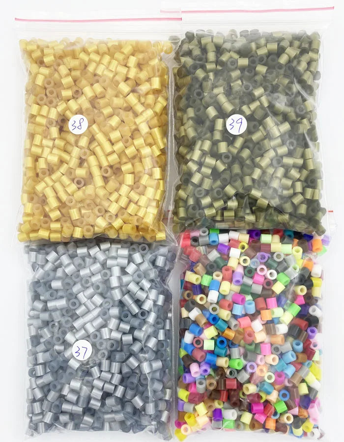 2000PCs/5MM Iron Beads Pixel Puzzle Iron Beads Mix Colors for Kids Hama Beads Perler Beads Diy High Quality Handmade Gift Toy