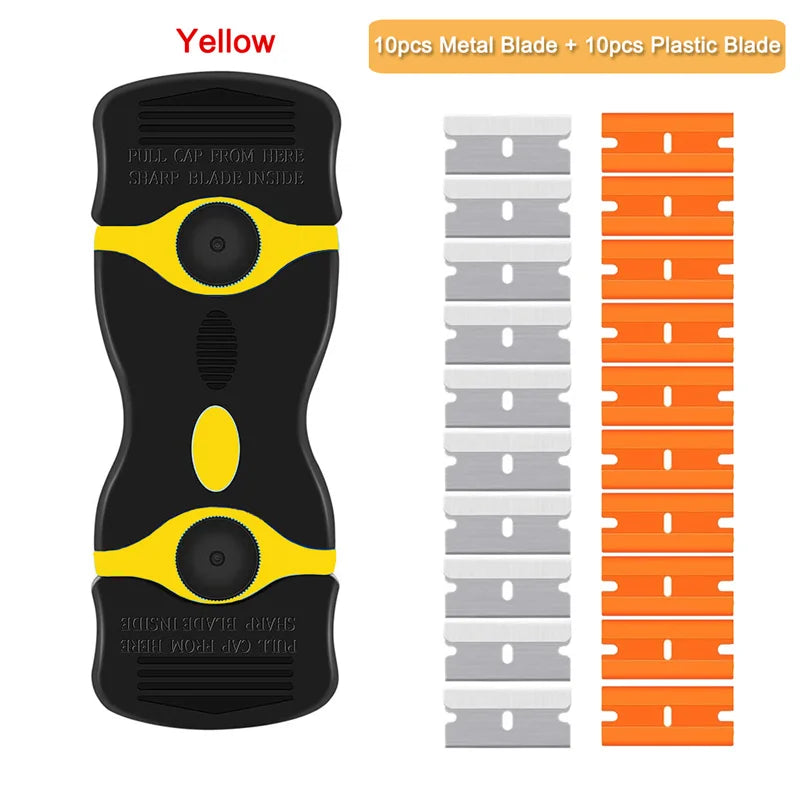 Razor Scraper Car Window Film Glue Cleaner Blade Tint Ceramic Glass Wrap Sticker Remover Kitchen Home Squeegee Tool