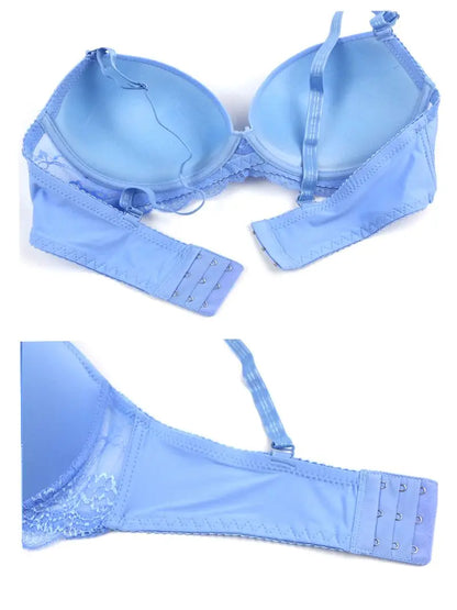 Nouvelle Seamless BCDE Cup Women Underwear Intimates Lace Thongs Lingerie Set Sexy Blue Pink Purple White Bra Panty