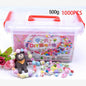 1000Pcs DIY Handmade Beaded Toy with Storage Box Creative Girl Jewelry Bracelet Jewelry Making Toys Children Gift