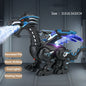 Simulation Fire Mechanical Dinoasur Water Spray Cool Light Electric Children Entertainment Puzzle Model Game Toys for Boys Gifts