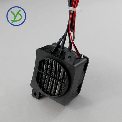 350W 220V Heater 24V DC Fan Thermostatic Electric Heater PTC Fan Heater Heating Element Egg Incubator Heater