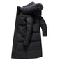2022 New Men Thickened Down Jacket -30 Winter Warm Down Coat Jacket Men Fashion Long White Duck Hooded Down Parkas Plus Size 4XL