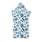 Microfiber Printed Hooded Beach Towel For Adults Quick Dry Swimming Pool Poncho Bath Towel With Cloak Bathrobe