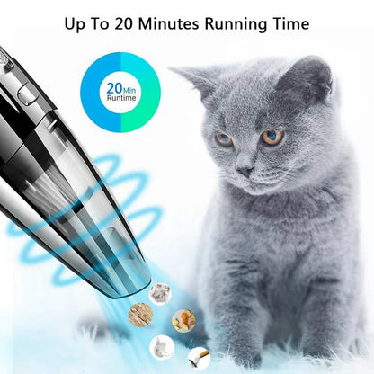 Handheld Vacuum Cordless Powerful Cyclone Suction Portable Rechargeable Vacuum Cleaner 6053 Quick Charge for  Home Pet Hair