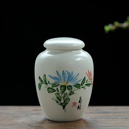 Mini White Ceramic Pet Ashes Urn Cremation Ash Holder Small Animal Pet Parrot Bird Funeral Memorial Casket Burial Urns Gift