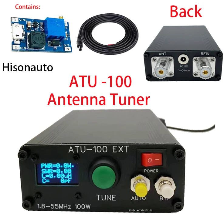 Hisonauto ATU-100 ATU100  Automatic Antenna Tuner 7x7 ATU-100mini by N7DDC assembled machine ready for use
