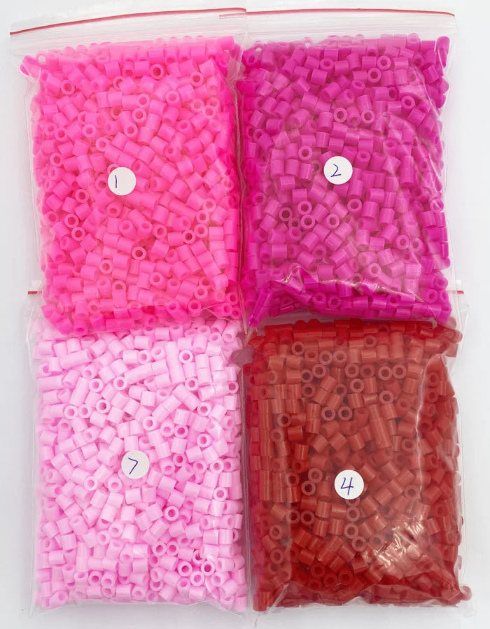 2000PCs/5MM Iron Beads Pixel Puzzle Iron Beads Mix Colors for Kids Hama Beads Perler Beads Diy High Quality Handmade Gift Toy