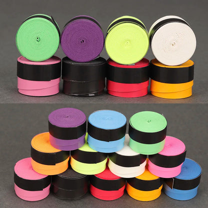 60 PCS Tennis Racket Overgrips Padel Over Grips Badminton Over Grips Sweat Absorbed Wraps Tapes Grips Sweatband