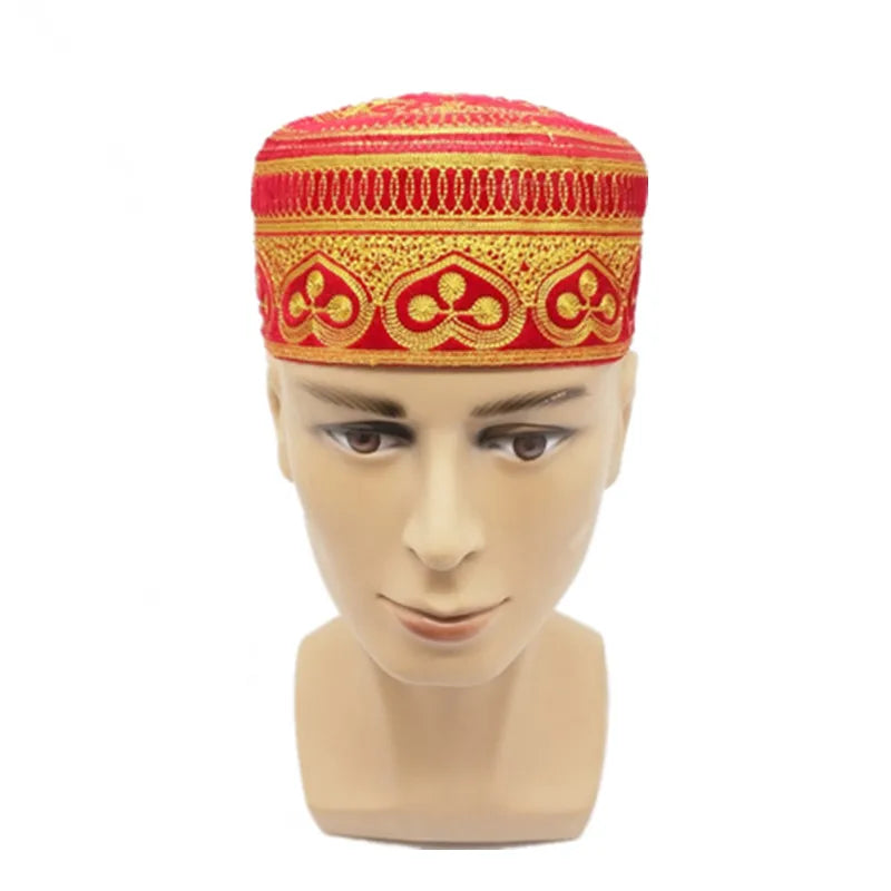 Embroidery Muslim Prayer Hats For Men Saudi Arabia India bonnet musulman Islamic Clothing Accessories Arab Jewish Cap