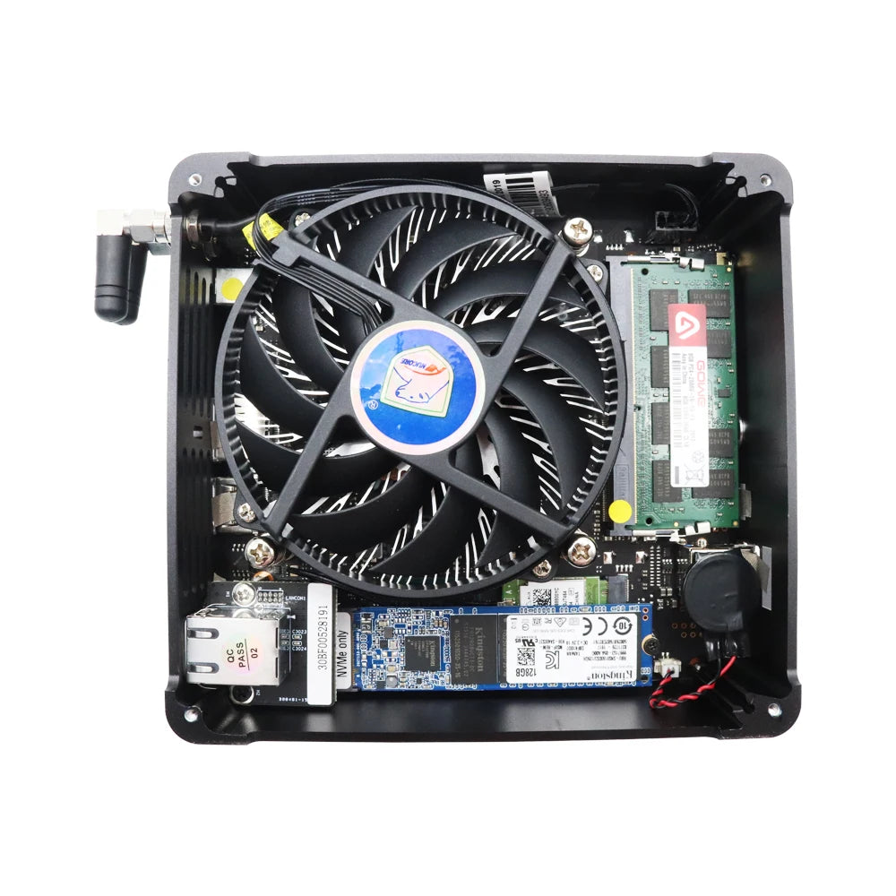 Intel Xeon W-10885M ECC RAM Win11 Mini Gaming PC 2*DDR4 NVME 2Lans Office Gamer Desktop Computer 2186M Web Server Host HD DP