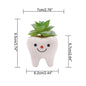 Dental Tooth Shape Flower Vase Home Decoration Pot Creative Garden Planter Pot Ceramic Pen Holder Cute   Dentistry Dentist Gifts