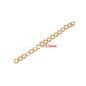 50pcs Stainless Steel 2 inch Soldered Extension Chain Silver Plated Extender Tail Chains for DIY Jewelry Making