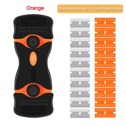Razor Scraper Car Window Film Glue Cleaner Blade Tint Ceramic Glass Wrap Sticker Remover Kitchen Home Squeegee Tool