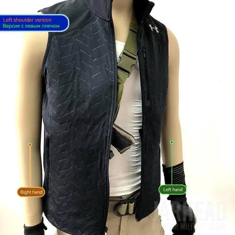 Multifunctional Concealed Tactical Storage Gun Bag Holster Men's Left Right Nylon Shoulder Bag Anti-theft Bag Chest Bag Hunting