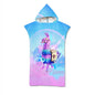 Microfiber Printed Hooded Beach Towel For Adults Quick Dry Swimming Pool Poncho Bath Towel With Cloak Bathrobe
