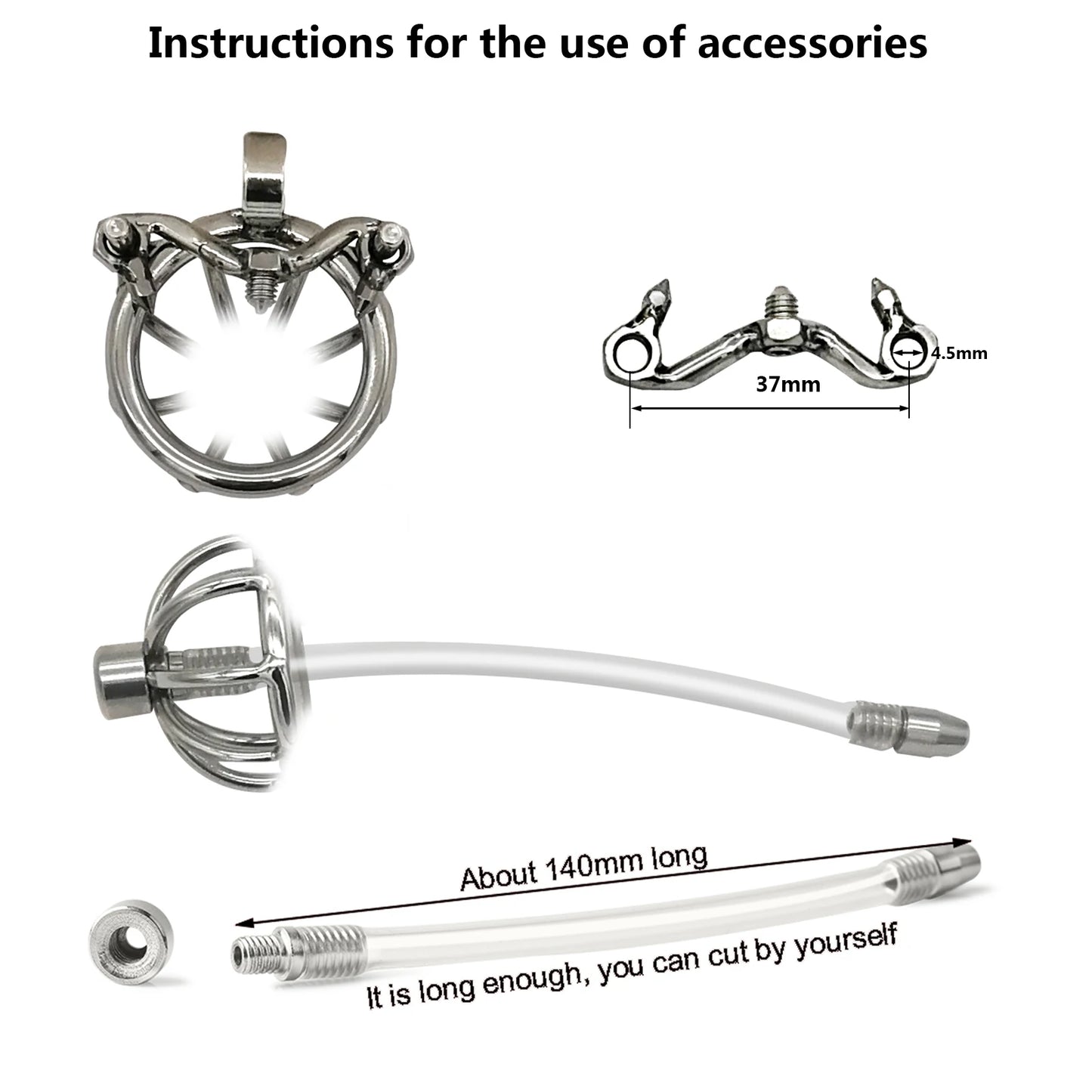 Ergonomic Stainless Steel Stealth Lock Male Chastity Device,Cock Cage,Penis Lock,Cock Ring,Chastity Belt,S054