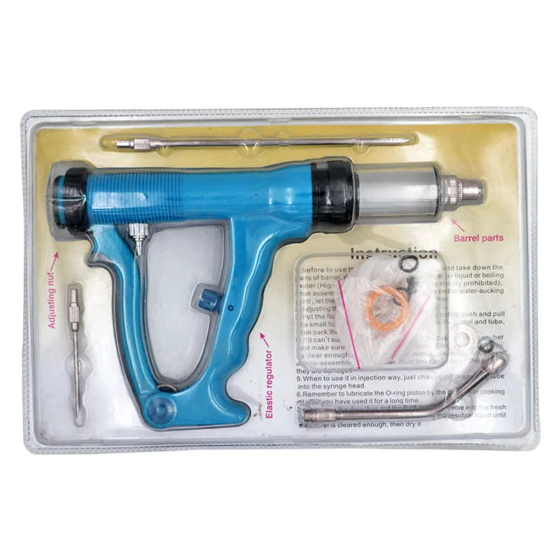 Animal Veterinary Continuous Feeding Gun Plastic Adjustable feeder for Pig Cattle Sheep Goats Farm Livestock Tool