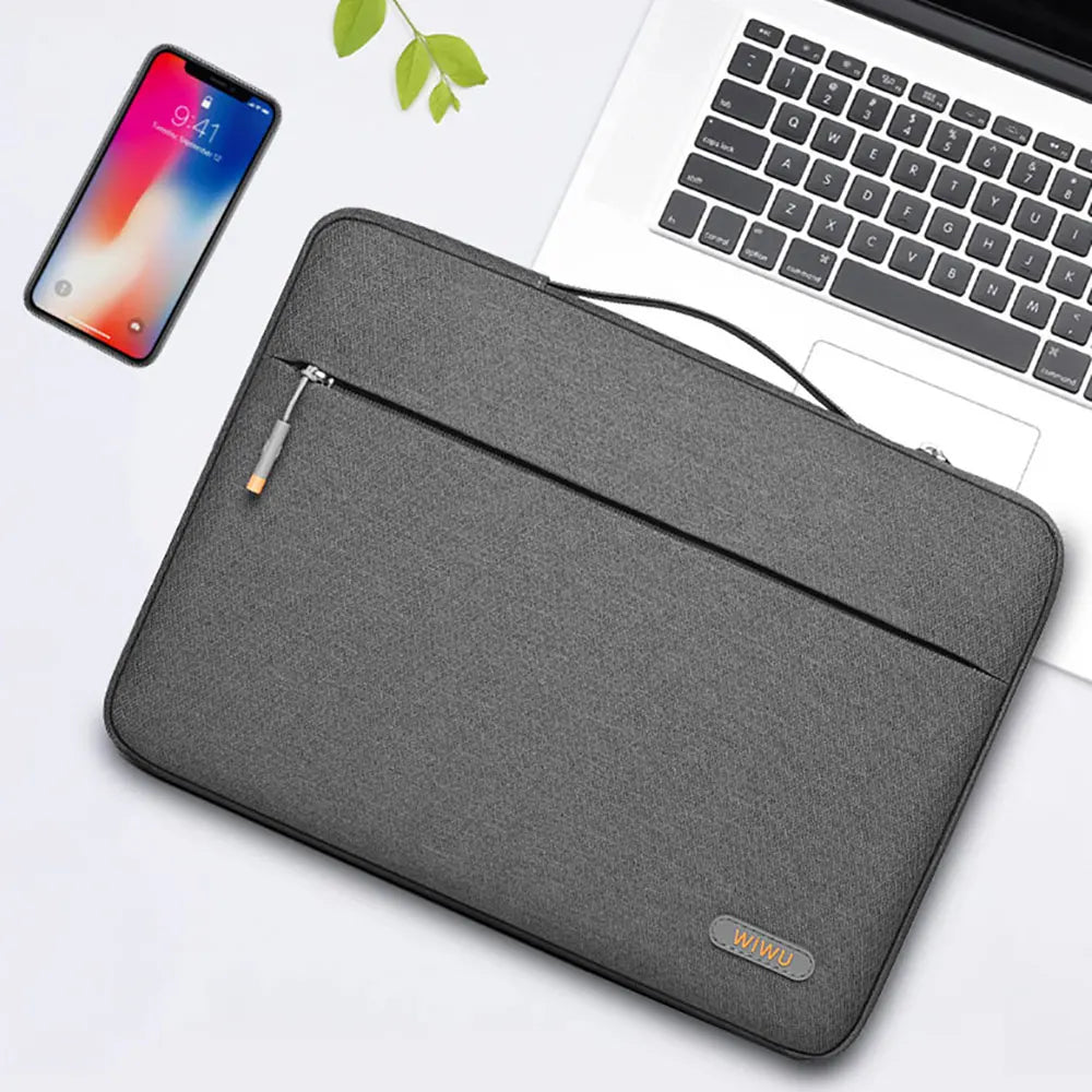 WIWU Waterproof Laptop Sleeve for MacBook Pro 14 2025 Laptop Bag Case for MacBook Air 13 15.3 2025 Fashion Notebook Bag 14 15.6