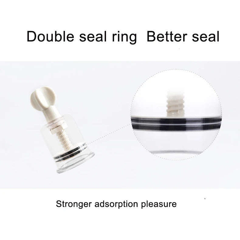 2pcs BDSM Toy Set,Pussy Clit Nipple Sucker Clamp,Breast Enlargement Vacuum Pump G-spot Stimulate Massage Adult Sex Toy For Women