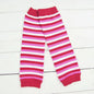 Baby Leg Warmers Girl Cotton Socks Children Rainbow Striped Crawling Knee Pads Colorful Knitted Leggings Winter Soft Sock