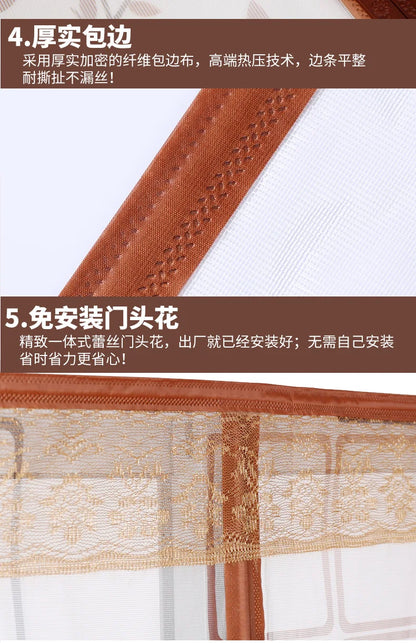 Mesh Door Curtain Magnetic Curtains Hands-free Anti Mosquito Insect Fly Bug Curtain Net Automatic Closing Window Screen Kitchen