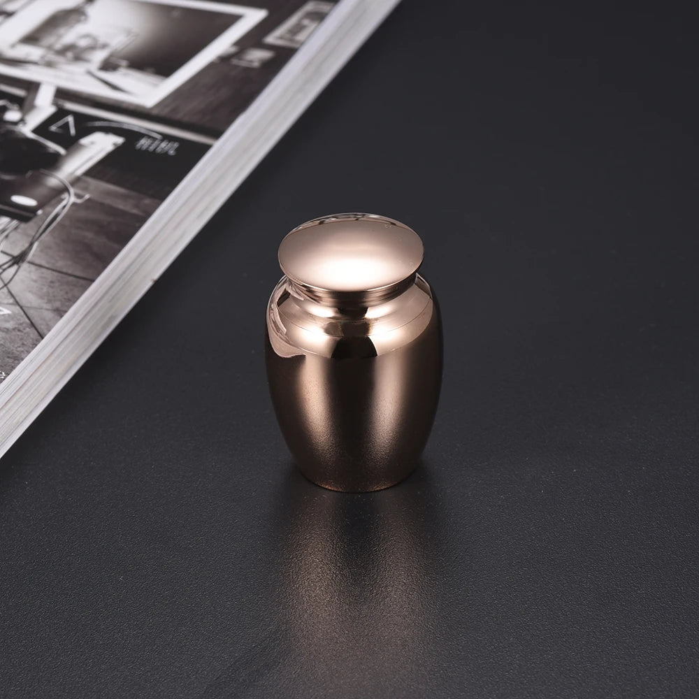 Christmas Gift Human 45x70mm Lovely Custom Jewelry Pet Souvenirs Aluminum Alloy Funeral Urn for Ashes- Rabbit and Moon